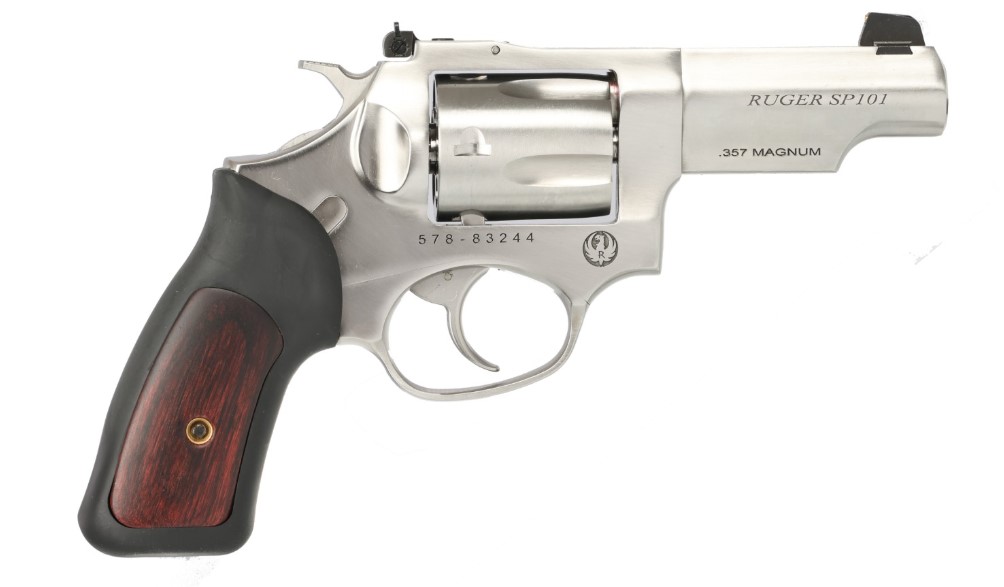 SP101 357MAG 3" STAINLESS ADJ