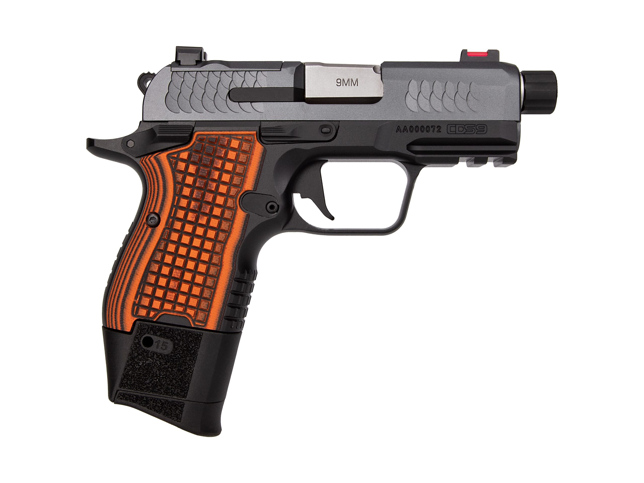 CDS9 TFS 9MM GY/BK 15+1 OR TB
