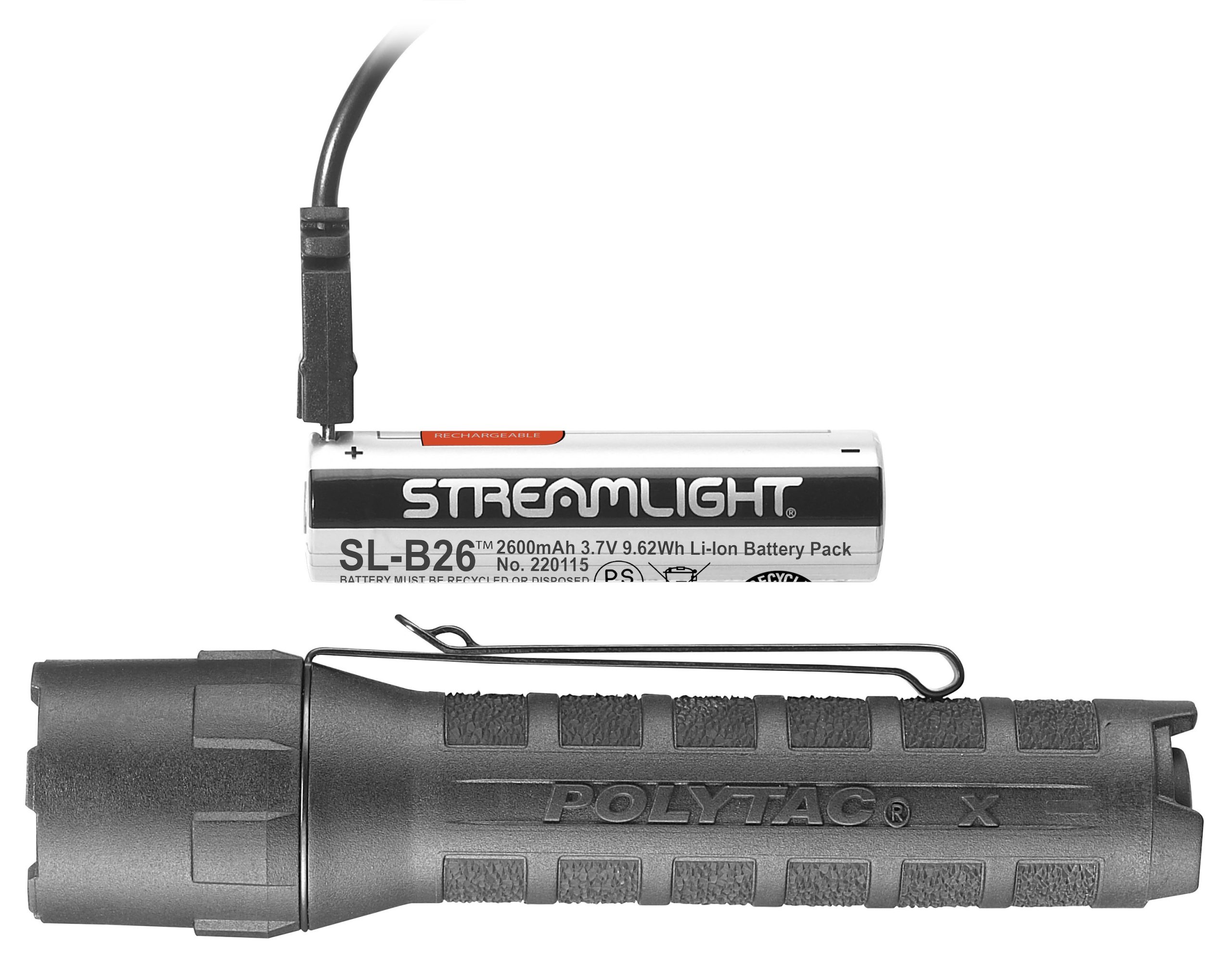 POLYTAC X USB 600LM BLACK
