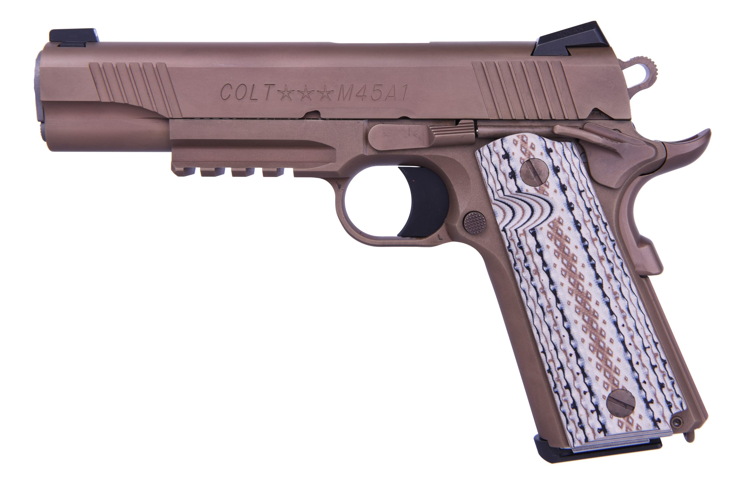 M45A1 45ACP BROWN 5" NS RAIL