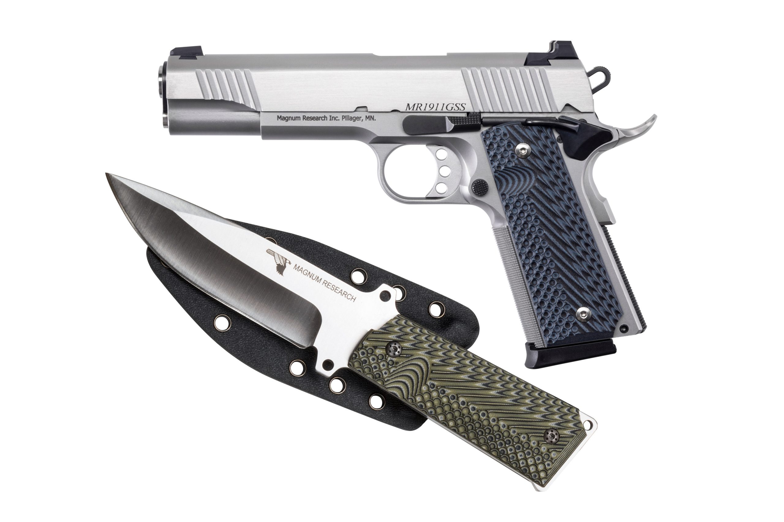 DE 1911 45ACP 5" SS W/KNIFE #