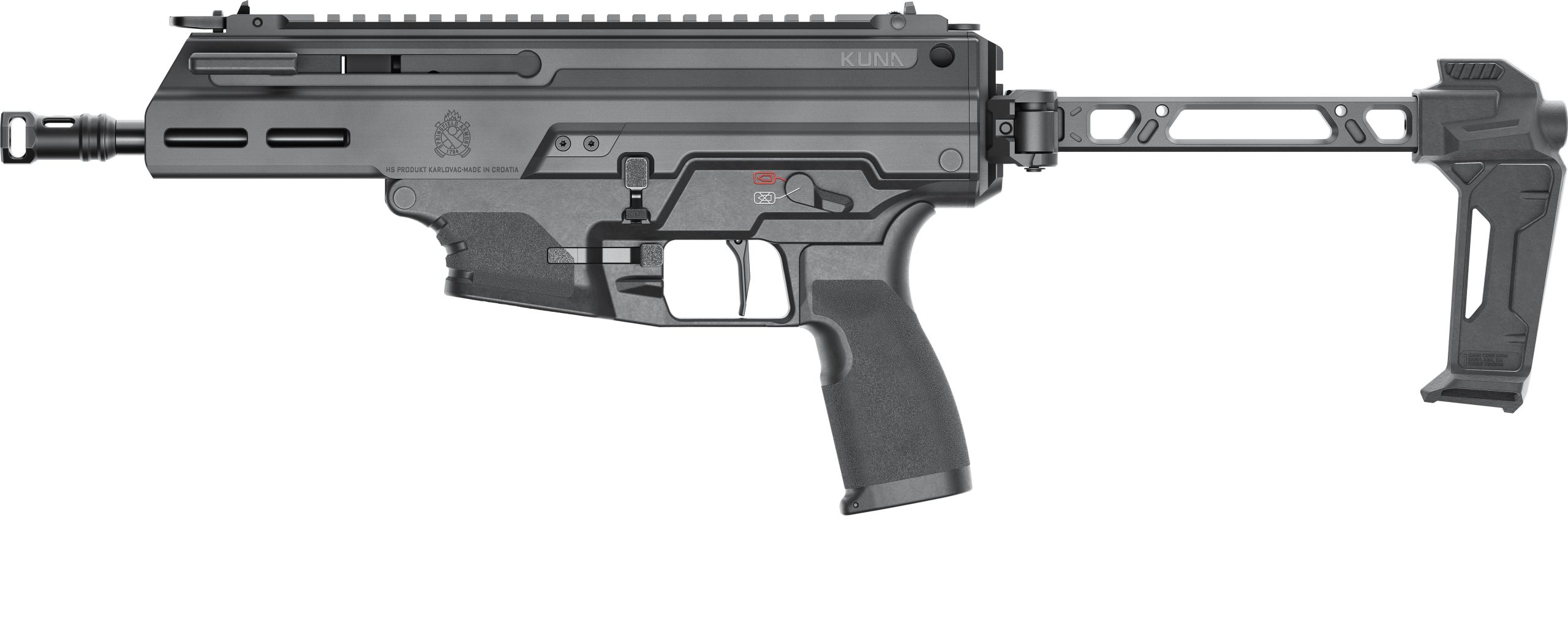 KUNA 9MM 6.1" BLK 10+1 BRACE