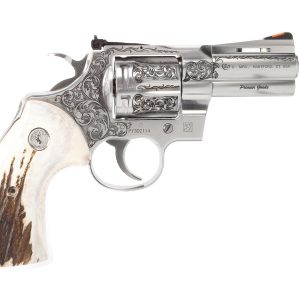 PYTHON 357MAG 3" ENGRAVED/STAG