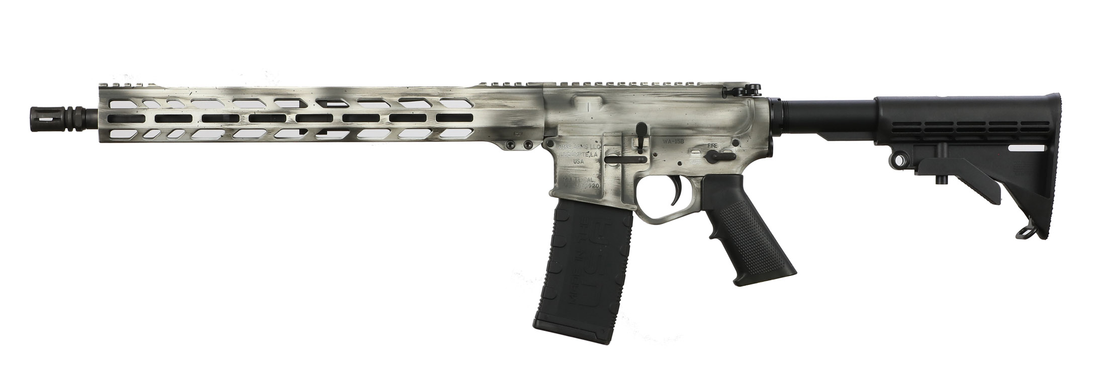 WA-15B 5.56MM WHITE/GRY BW 16"