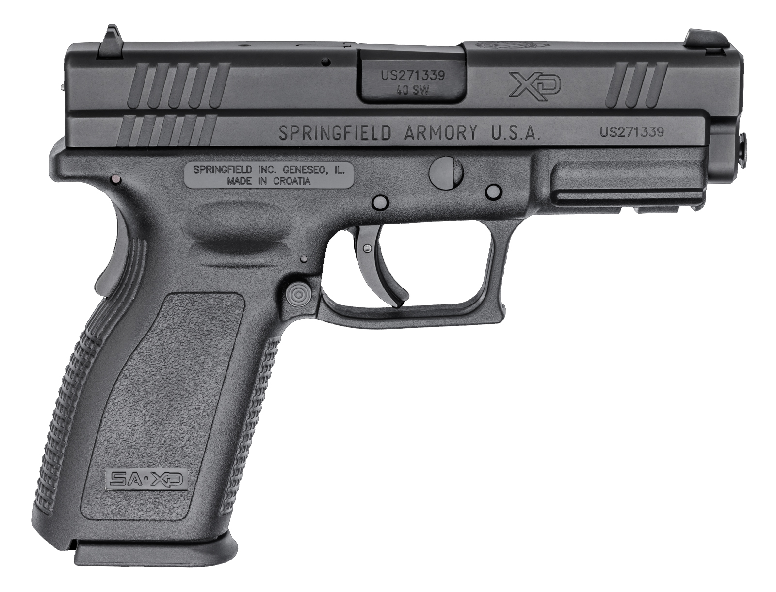 XD 40S&W BLACK 4" 10+1
